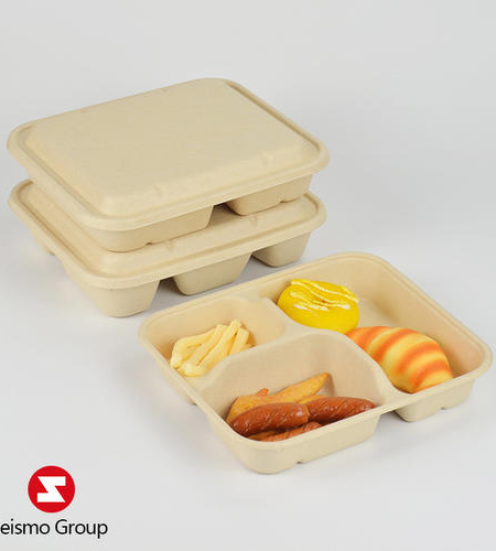 Sustainable Packaging with Sugarcane Foodstuff Boxes