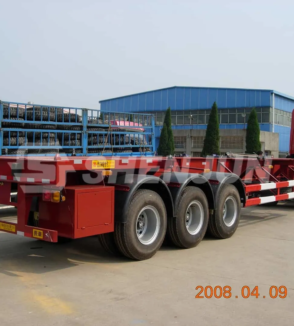 Container Trailer Exporter,Lowboy Container Trailer