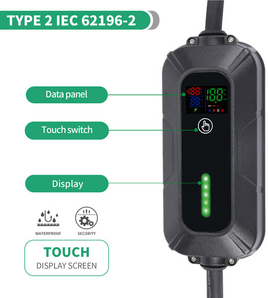 Adaptador de perfil baixo tipo 2 para IEC 62196-2 | Tipo 2 para Iec 62196-2 Agências Adaptadoras