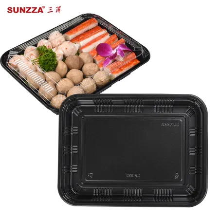 Caja de plástico desechable para envases de alimentos personalizados Sunzza