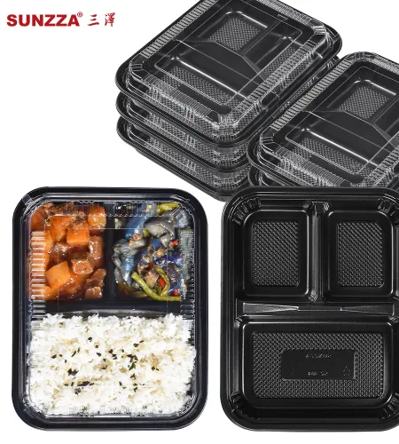 SUNZZA Disposable Bento Containers: Durable and Convenient