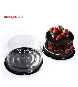 Keep Your Cakes Fresh and Intact with Our High-Quality Plastic Cake Boxes!
