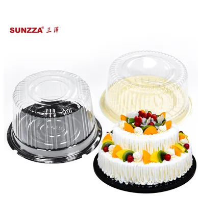 Keep Your Cakes Fresh and Intact with Our High-Quality Plastic Cake Boxes!