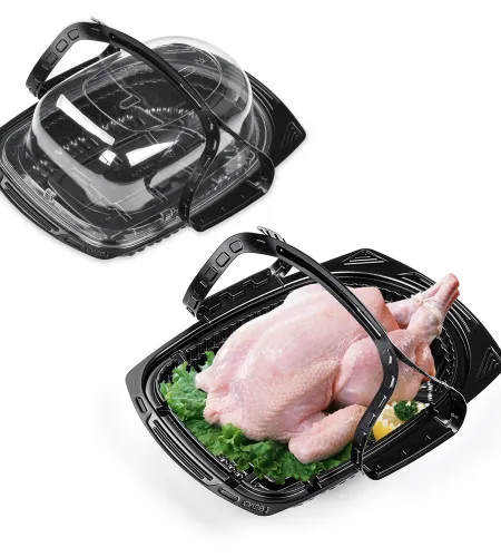 Chilled Chicken Disposable Plastic Box,High Quality Disposable Plastic Box