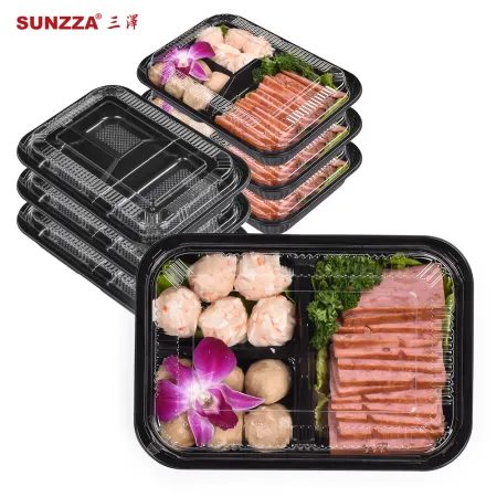 Sunzza wholesale custom diposable prep container for take out packaging