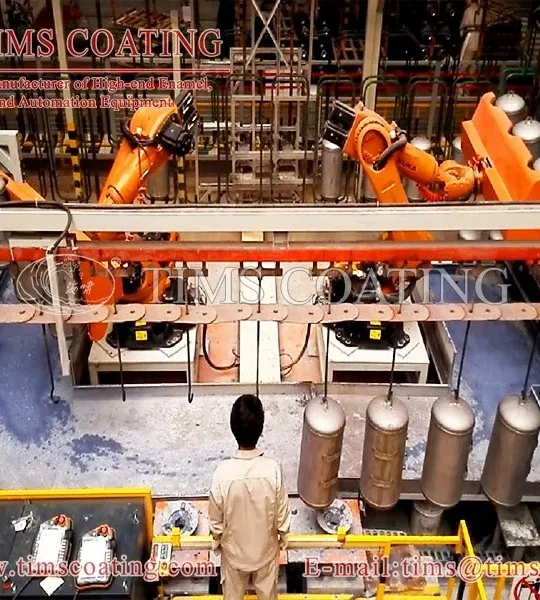 Lower your labor costs with a fully automated enamel coating line.