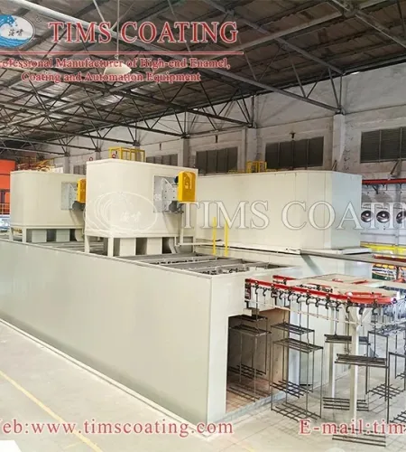 The modern enamel coating line is engineered for energy efficiency.