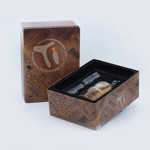Liquor gift tin box