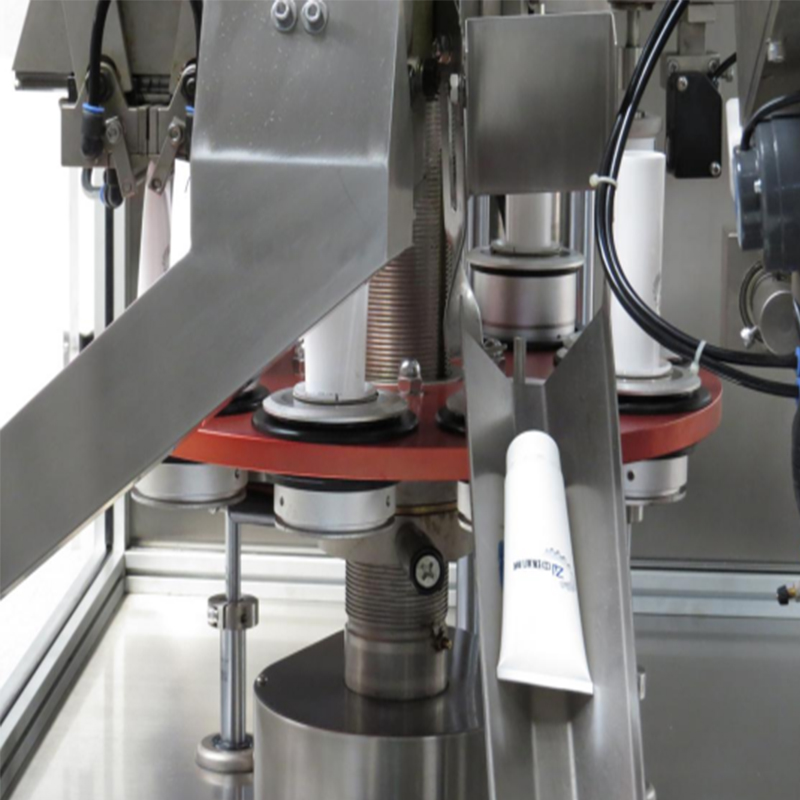 Application of tube filling and sealing machine
