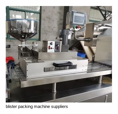 Flat aluminum plastic blister packing machine