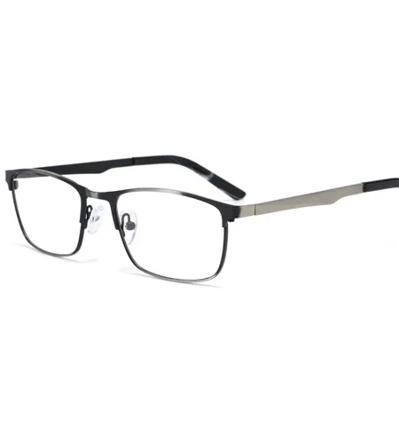 Engineer adjustable metal frames with silicone nose pads for a perfect fit.