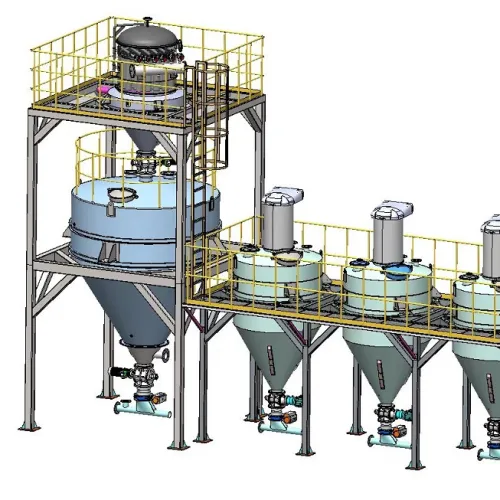 What is powder metering and conveying