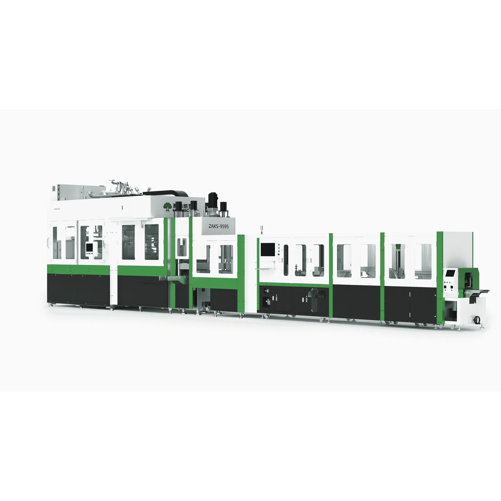 ZAKS-9595 FULLY AUTOMATIC PULP MOLDING HIGH-END CUP LID PRODUCTION LINE