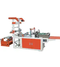 Maskin för tillverkning av påsar med dubbla lager | Rita handtag Väska Tillverkningsmaskin