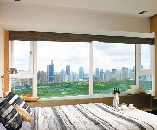 Casement windows are usually made of aluminum