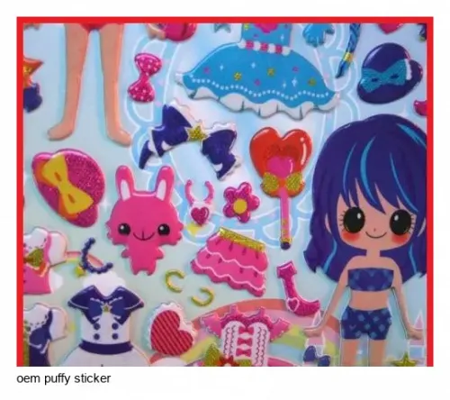 Good quality puffy sticker