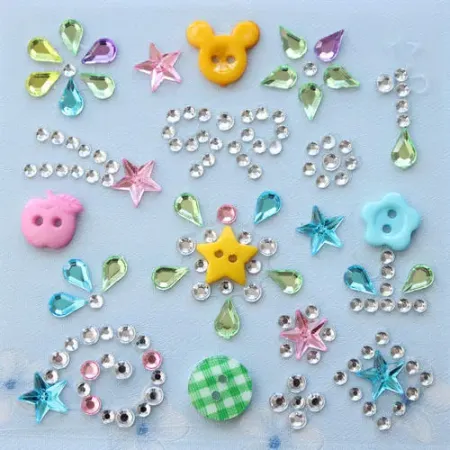 Crystal Rhinestone Sticker Sheet