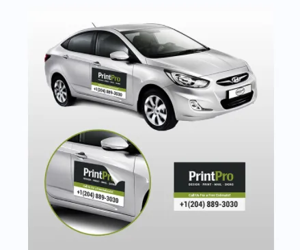 How to use car magnet magnetic signs?