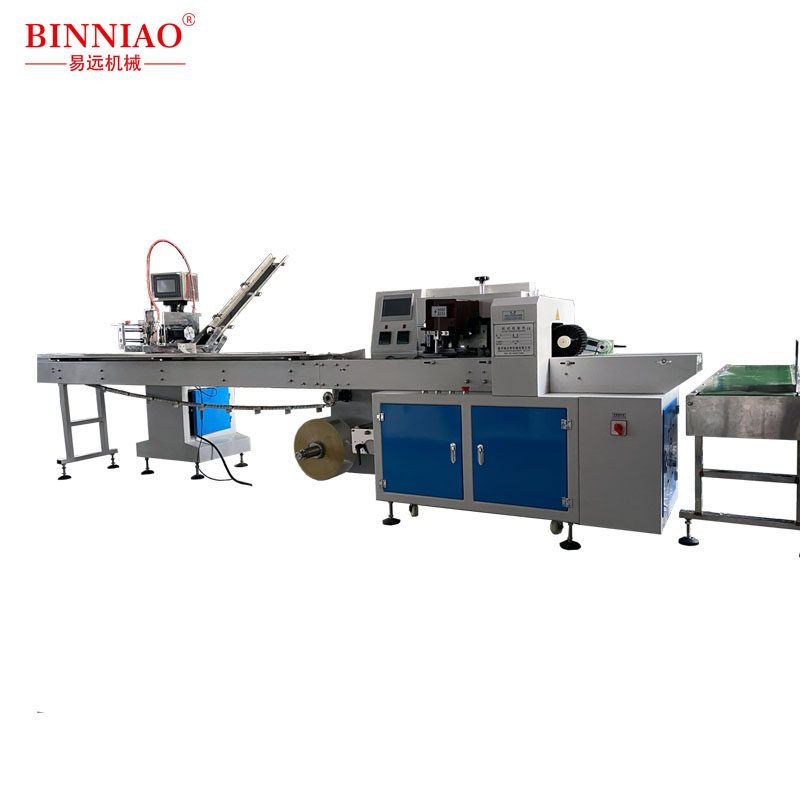 horizontal automatic packaging machine | cultlery set four side packaging machine